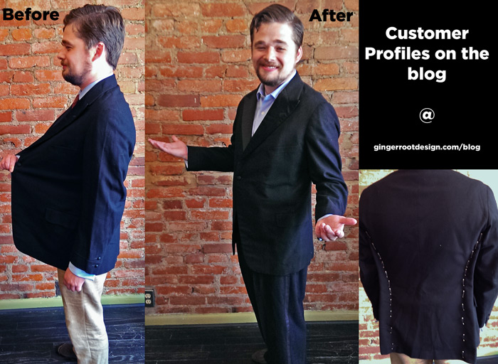 Customer Profile: Nick's Vintage Borrelli Blazer Revamp